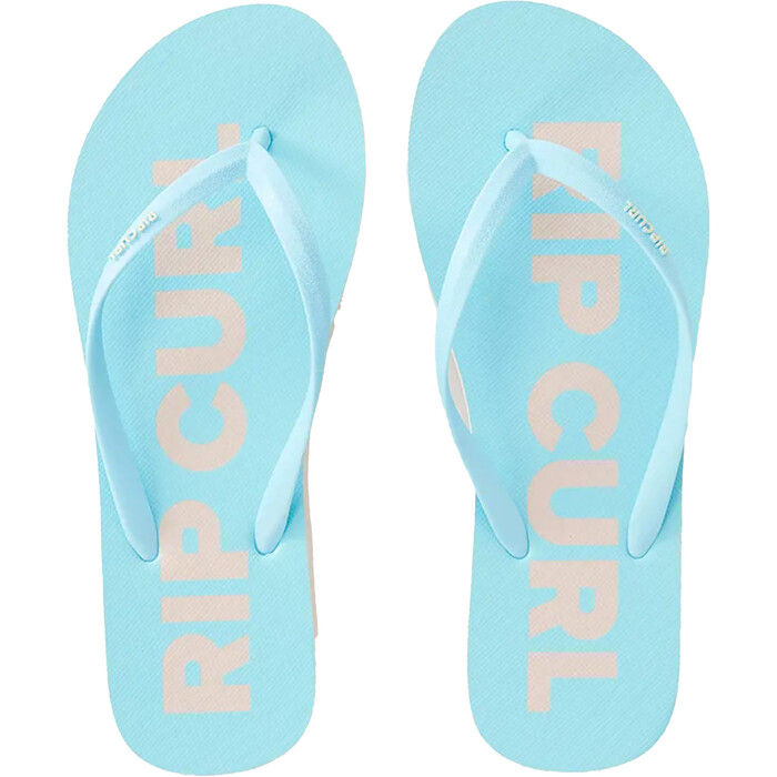 2024 Rip Curl Mujer Classic Surf Bloom Open Toe Flip Flops 16FWOT - Sky Blue